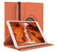 EAZY CASE - Custodia per iPad Air 2 tablet Cover protettiva Smart Cover Supporto rotante Astuccio pieghevole 360° girevole con funzione stand Similpelle Arancione