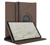 EAZY CASE - Custodia per Samsung Galaxy Tab A7 Lite tablet Cover protettiva Smart Cover Supporto rotante Astuccio pieghevole 360° girevole con funzione stand Similpelle Marrone
