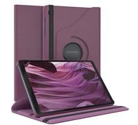 EAZY CASE - Custodia per Samsung Galaxy Tab A7 Lite tablet Cover protettiva Smart Cover Supporto rotante Astuccio pieghevole 360° girevole con funzione stand Similpelle Viola