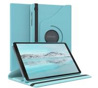 EAZY CASE - Custodia per Samsung Galaxy Tab A7 Lite tablet Cover protettiva Smart Cover Supporto rotante Astuccio pieghevole 360° girevole con funzione stand Similpelle Blu