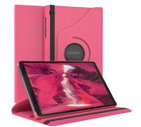 EAZY CASE - Custodia per Samsung Galaxy Tab A7 Lite tablet Cover protettiva Smart Cover Supporto rotante Astuccio pieghevole 360° girevole con funzione stand Similpelle Rosa