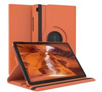 EAZY CASE - Custodia per Samsung Galaxy Tab A7 tablet Cover protettiva Smart Cover Supporto rotante Astuccio pieghevole 360° girevole con funzione stand Similpelle Arancione
