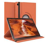 EAZY CASE - Custodia per Samsung Galaxy Tab A8 10.5 tablet Cover protettiva Smart Cover Supporto rotante Astuccio pieghevole 360° girevole con funzione stand Similpelle Arancione