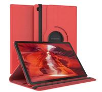 EAZY CASE - Custodia per Samsung Galaxy Tab S6 Lite tablet Cover protettiva Smart Cover Supporto rotante Astuccio pieghevole 360° girevole con funzione stand Similpelle Rosso