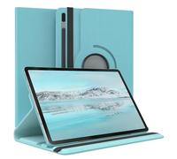 EAZY CASE - Custodia per Samsung Galaxy Tab S7 FE / 5G tablet Cover protettiva Smart Cover Supporto rotante Astuccio pieghevole 360° girevole con funzione stand Similpelle Blu