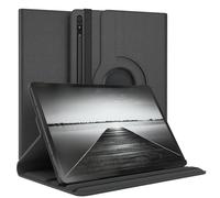 EAZY CASE - Custodia per Samsung Galaxy Tab S7 Plus / 5G / S8 Plus tablet Cover protettiva Smart Cover Supporto rotante Astuccio pieghevole 360° girevole con funzione stand Similpelle Nero