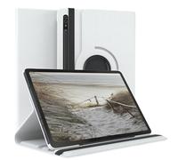 EAZY CASE - Custodia per Samsung Galaxy Tab S7 / S8 tablet Cover protettiva Smart Cover Supporto rotante Astuccio pieghevole 360° girevole con funzione stand Similpelle Bianco