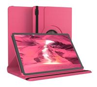 EAZY CASE - Custodia per tablet Galaxy Tab S11 da 11 pollici, con funzione leggio, girevole a 360°, con funzione leggio, in ecopelle, colore rosa