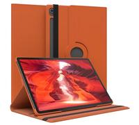 EAZY CASE - Custodia per tablet per Samsung Galaxy S10 FE Plus, 13,1 pollici, con funzione di supporto, in ecopelle, colore arancione