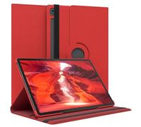 EAZY CASE - Custodia per tablet per Samsung Galaxy S10 FE Plus, 13,1 pollici, con funzione di supporto, in ecopelle, colore: rosso