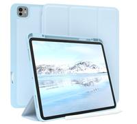 EAZY CASE - Custodia protettiva con portapenna per iPad Pro 13" (2025) Cover con portapenna Tablet Cover Touchpen Smartcase con funzione stand, custodia pieghevole, Auto Sleep Wake Up, Etui Blu Chiaro