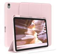 EAZY CASE - Custodia protettiva con supporto per stilo per Apple iPad Air 11" M3 (2025) Custodia Copertura per tablet Touchpen Smartcase staccabile Pieghevole Auto Sleep Wake Up in Rosa