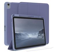 EAZY CASE - Custodia protettiva con supporto per stilo per Apple iPad Air 11" M3 (2025) Custodia Copertura per tablet Touchpen Smartcase staccabile Pieghevole Auto Sleep Wake Up in Blu Ghiaccio