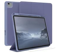 EAZY CASE - Custodia protettiva con supporto per stilo per Apple iPad Air 13" M3 (2025) Custodia Copertura per tablet Touchpen Smartcase staccabile Pieghevole Auto Sleep Wake Up in Blu Ghiaccio