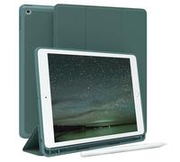 EAZY CASE - Custodia protettiva con supporto per stilo per iPad 10,2" 2019/2020/2021 Custodia Copertura per tablet Touchpen Smartcase staccabile Pieghevole Auto Sleep Wake Up in Verde notte