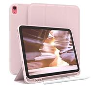 EAZY CASE - Custodia protettiva con supporto per stilo per iPad 10,9" 10. Gen Custodia Copertura per tablet Touchpen Smartcase staccabile Pieghevole Auto Sleep Wake Up in Rosa