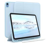 EAZY CASE - Custodia protettiva con supporto per stilo per iPad 10,9" 10. Gen Custodia Copertura per tablet Touchpen Smartcase staccabile Pieghevole Auto Sleep Wake Up in Blu chiaro