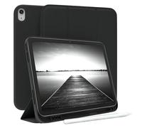 EAZY CASE - Custodia protettiva con supporto per stilo per iPad 10,9" 10. Gen Custodia Copertura per tablet Touchpen Smartcase staccabile Pieghevole Auto Sleep Wake Up in Nero