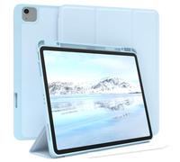 EAZY CASE - Custodia protettiva con supporto per stilo per iPad Air 13" (2024) Custodia Copertura per tablet Touchpen Smartcase staccabile Pieghevole Auto Sleep Wake Up in Blu chiaro