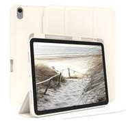 EAZY CASE - Custodia protettiva con supporto per stilo per iPad Air 4 / Air 5 10,9" Custodia Copertura per tablet Touchpen Smartcase staccabile Pieghevole Auto Sleep Wake Up in Bianco