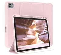 EAZY CASE - Custodia protettiva con supporto per stilo per iPad Pro 11" (2024) Custodia Copertura per tablet Touchpen Smartcase staccabile Pieghevole Auto Sleep Wake Up in Rosa