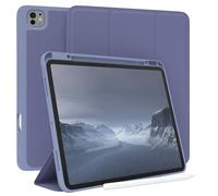 EAZY CASE - Custodia protettiva con supporto per stilo per iPad Pro 13" (2024) Custodia Copertura per tablet Touchpen Smartcase staccabile Pieghevole Auto Sleep Wake Up in Blu Ghiaccio