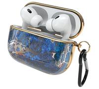 EAZY CASE - Custodia Protettiva per AirPods Pro 2 Hard Case Antiurto con Moschettone, Portachiavi AntiGraffio Antiscivolo per Airpod Pro 2ª Generazione, Blu