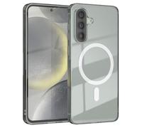 EAZY CASE per Galaxy A56 - Cover sottile e antiurto compatibile con la ricarica Qi, resistente ai graffi, con protezione fotocamera, in silicone ibrido Trasparente