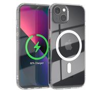 EAZY CASE per iPhone 13 - Cover sottile e antiurto compatibile con la ricarica Qi, resistente ai graffi, con protezione fotocamera, in silicone ibrido Trasparente