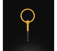 EB/576 Gancio traino realizzato interamente in acciaio inox verniciato giallo;