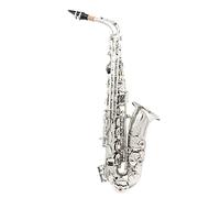 EB Alto Sassofono In Ottone Placcato Argento Placcato Strumento Per Legno Professionale E Sax Piatto Con Cinghia Kit principianti sax