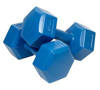 EB FIT Set di 2 manubri in cemento bituminoso composito per esercizi di bodybuilding Crossfit a casa, 2 x 4 kg