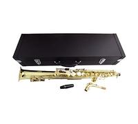EB Straight Alto Sax Con Cassa In Legno Strumenti Musicali Sassofono In Ottone Giallo Professionale Kit principianti sax
