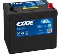 EXIDE EXCELL EB604 BATTERIA AUTO PER AVVIAMENTO 60Ah 480A 12V POLO DESTRO