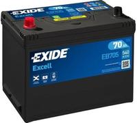 EXIDE EXCELL EB705 BATTERIA AUTO PER AVVIAMENTO 70Ah 540A 12V POLO SINISTRO