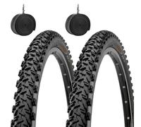 EBA26MCC 2 COPERTONI 26 X 2.10 (56-559) + CAMERE d'Aria Pneumatici TASSELLATI Neri Mountain Bike Bici Bicicletta MTB