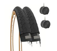 EBA26PXE 2 COPERTONI 26 X 1 3/8 (37-590) + CAMERE Pneumatici Nero para per Bici City Bike Stradale Adulto Vintage