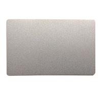 Ebamaz Biglietti da visita in metallo per incisione laser o stampa a sublimazione, spessore 86 x 54 mm, confezione da 10 pezzi (alluminio spessore 0,45 mm, argento perlato, vuoto)