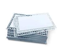 Ebamaz - Biglietti da visita in metallo, spessore 0,45 mm, per stampa a colori, stampa UV, incisione laser personalizzata (bordo vuoto bianco perla)