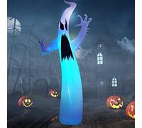 EBANKU 12 Piedi Fantasmi Gonfiabili di Halloween, Gigante Ghost con Luce LED Incorporata, Decorazioni Esterne per Haunted House e Giardino