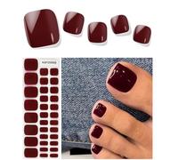 EBANKU 32PCS Smalto Adesivo per Unghie e Unghie Adesivi Decalcomanie Autoadesive, Nail Art Strisce con Lima per Donne e Ragazze (Lampada UV/LED richiesta) (#5)