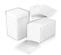 EBANKU 400 Pezzi Tampone Salviette in Cotone per Unghie Rimozione Pulizia Pads Unghie Gel Pulizia Cellulosa Pads Nail Cotton Pad Lint Free Wipes Remover