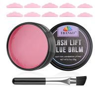 EBANKU Lash Lift Glue, Balsamo per Colla Duraturo per Colla per Sopracciglia 2 in 1 Adesivo per Sollevamento Ciglia con Bigodino per Ciglia Perm Pad per Permanente Ciglia e Laminazione Sopracciglia