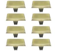 EBANKU Stocking Holder Set of 8 Christmas Stocking Holders Bases da 8 Nero pezzi Ganci per calze rettangolari Ganci per appendere in metallo, Gancio per caminetto sospeso antiscivolo