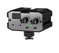 EBAYTV Kit Scheda Audio, Adattatore audio CVM-AX1 Adattatore for mixer audio for microfono con monitoraggio in tempo reale Mixer for videocamera con porta da 3,5 mm a due canali