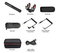 EBAYTV Kit Scheda Audio, Microfono a fucile, microfono super cardioide professionale CVM-VM20 con supporto antiurto, microfono for videocamera for registrazione video(VM20)