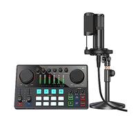 EBAYTV Kit Scheda Audio, Set di schede con interfaccia microfono XLR Podcasting for DJ Live Streaming Telefono Computer PC AME2A(SOUND CARD KIT)