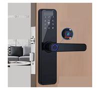 EBAYTV Serrature delle Porte, Serratura biometrica for Impronte digitali K7 PRO Black Smart Lock App Tuya Password di sblocco remoto Serratura Senza Chiave Serratura Elettronica(170x22(5050))