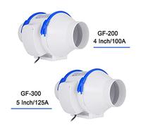 EBAYTV Ventilatore Centrifugo, 4 '' 5 '' 6 '' '8' 'Silent Inline Duct Fan Air Extractor Extractor Ventilazione for la casa del bagno Ventilatore da cucina(GF300 125A (5inch))
