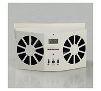 EBAYTV Ventilatore Centrifugo, Ventilatore Di Scarico Dell'automobile Solare Auto Solar Scarico Ventola Di Scarico Del Gas Che Cambia Gas Fan Radiatore Ventola Solare(White)